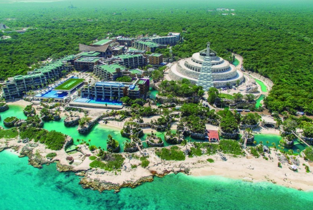 Xcaret tourist park in Cancun, Mexico, the world's most famous
